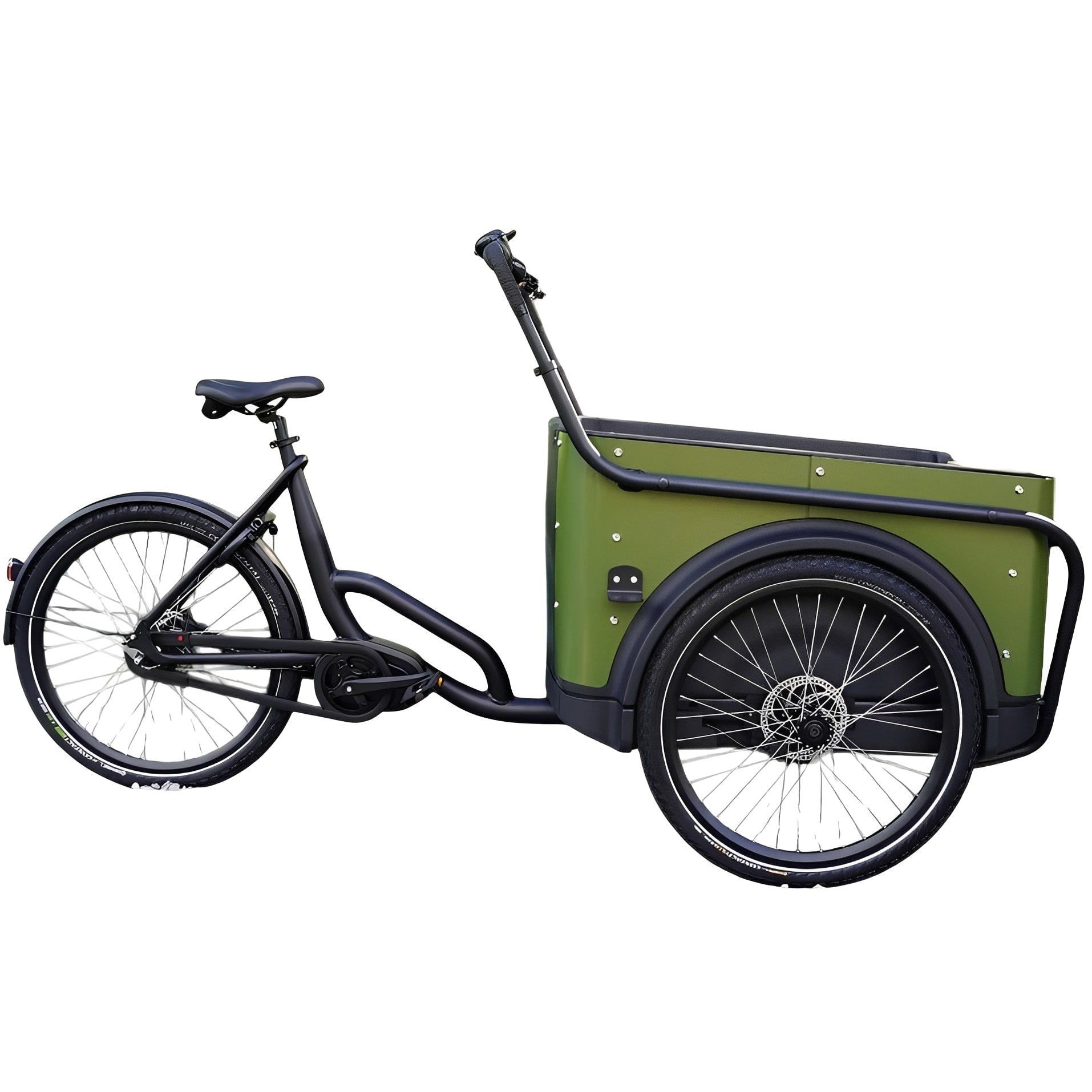 Royal Cargo Bike 3W Premium – Groen – Elektrische Bakfiets – 504Wh - AE-trading