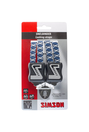 Simson snelbinder lang wit/blauw - AE-trading
