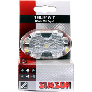 Simson koplamp 5 led batterij stuurbocht - AE-trading