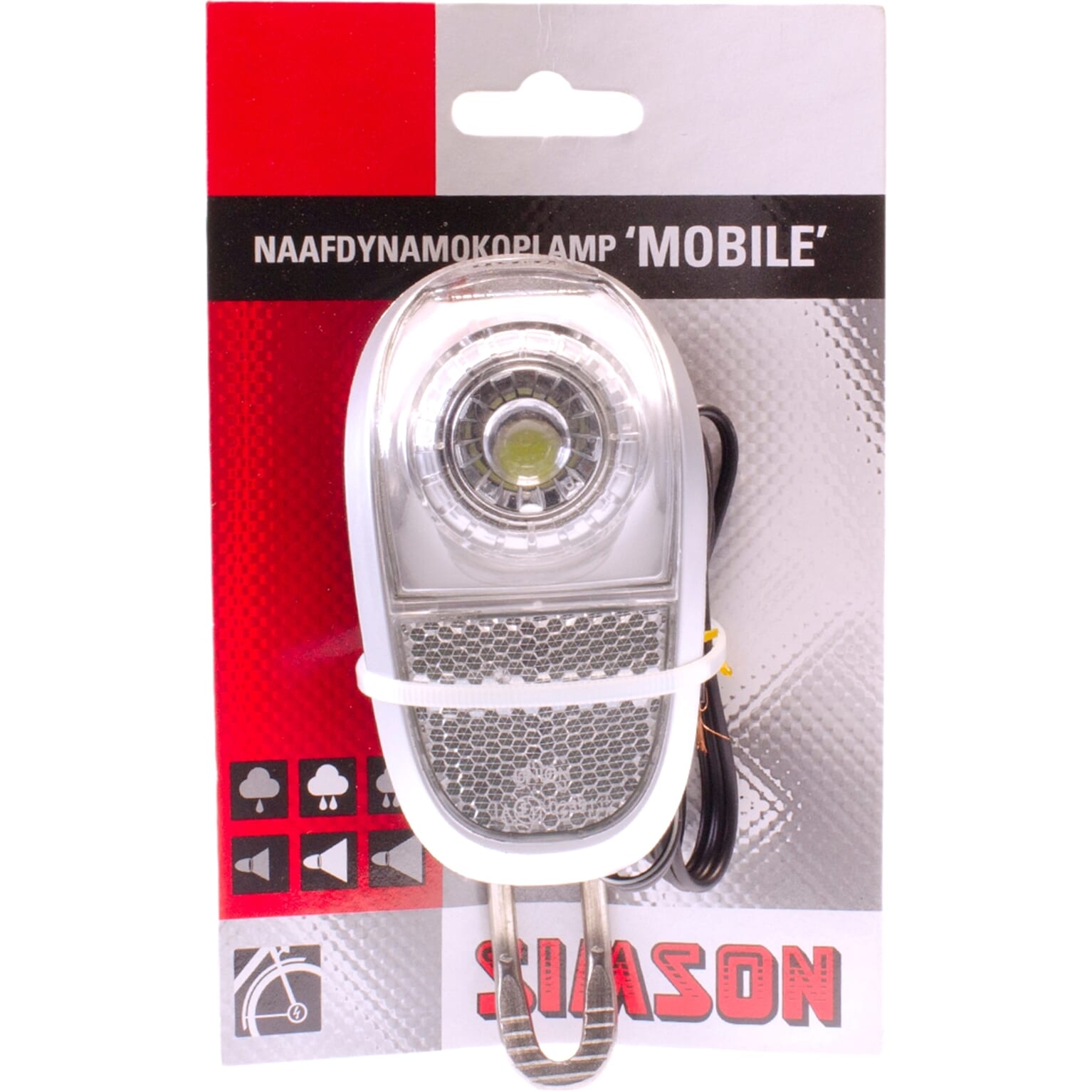 Simson koplamp white aan/uit dynamo 35 lux - AE-trading