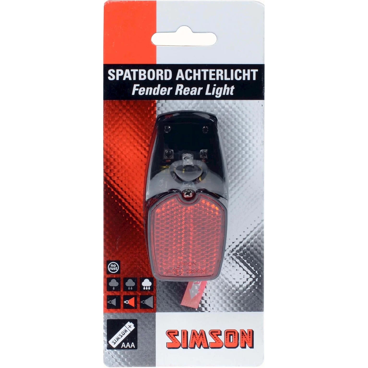 Simson achterlicht Led batterij spatbord - AE-trading