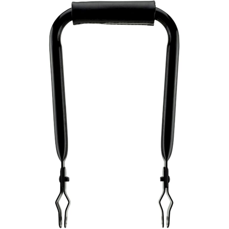 Simson rugleuning smal zwart met kussen - AE-trading