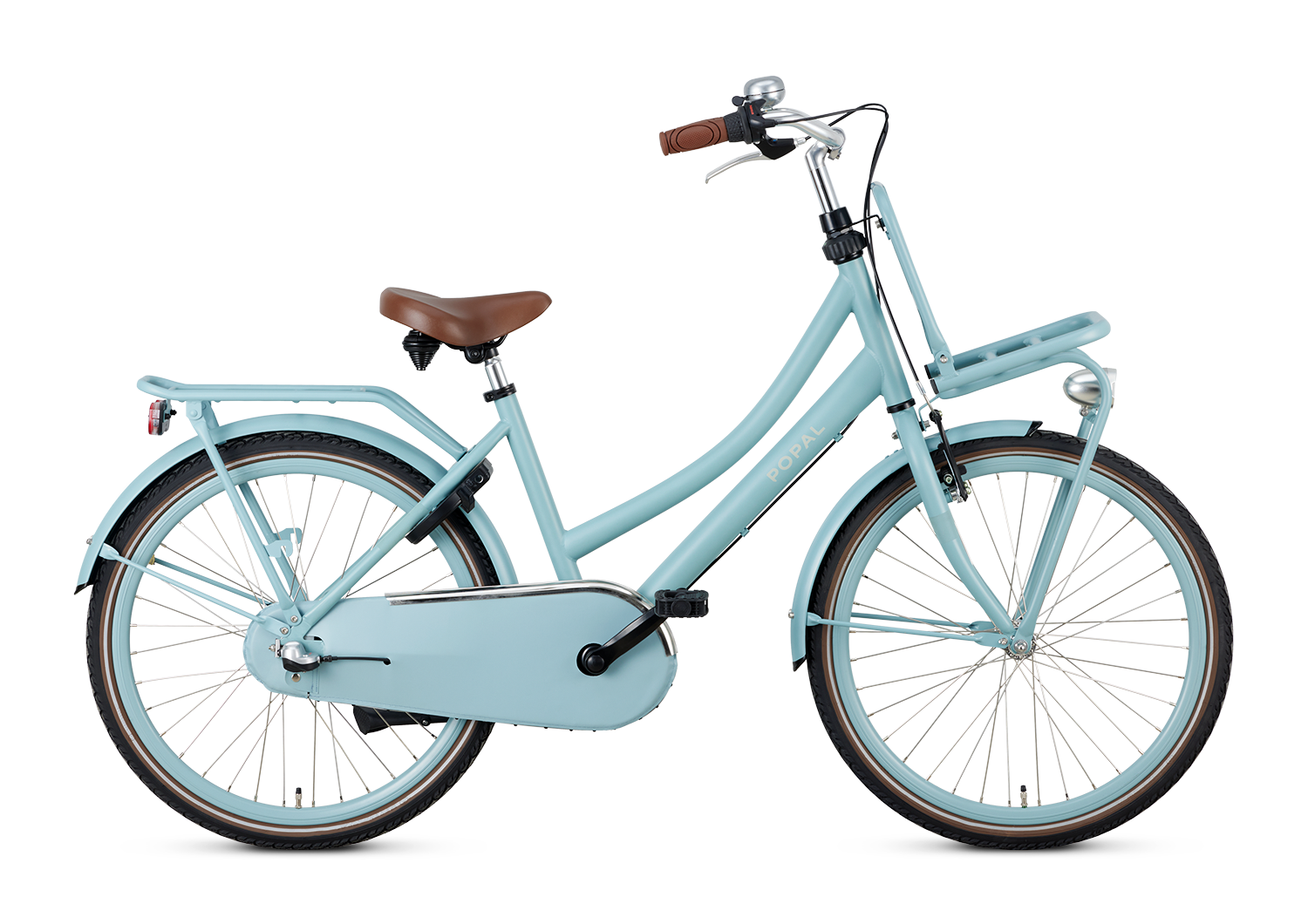 Popal Daily Dutch Basic+ Kinderfiets 24 Inch Stalen Frame Mat Blauw - AE-trading