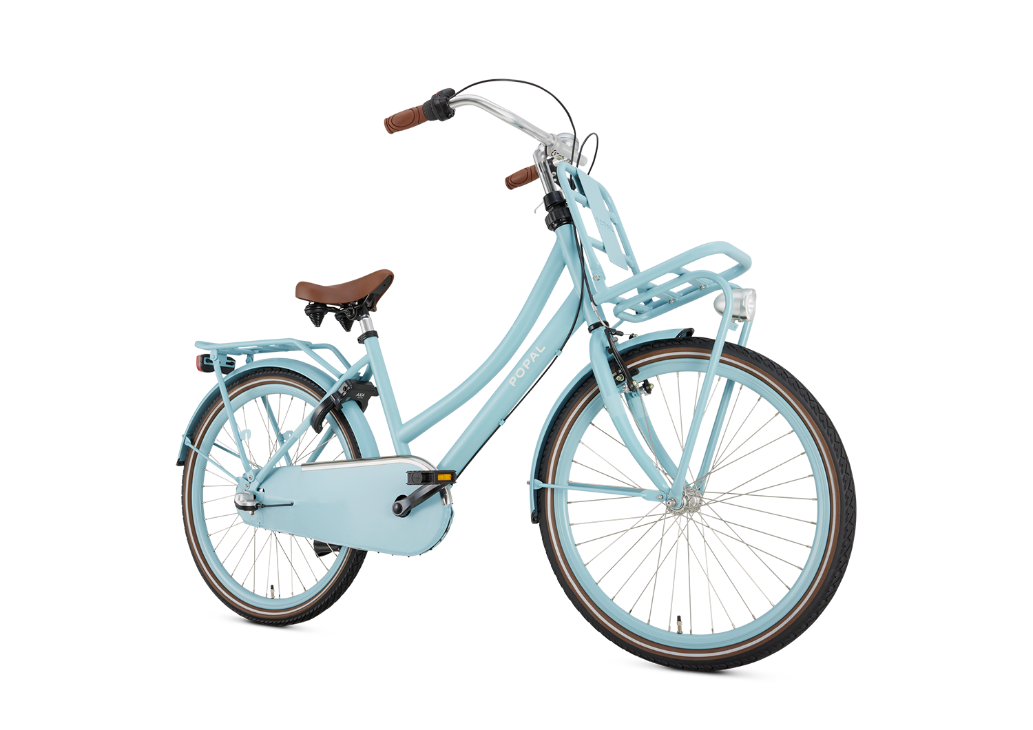 Popal Daily Dutch Basic+ Kinderfiets 24 Inch Stalen Frame Mat Blauw - AE-trading