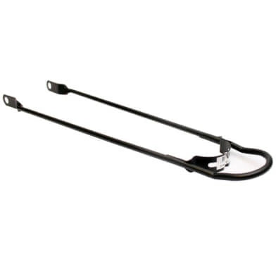 spatbordstang achter bumper 28x1 1/2 mat zwart - AE-trading