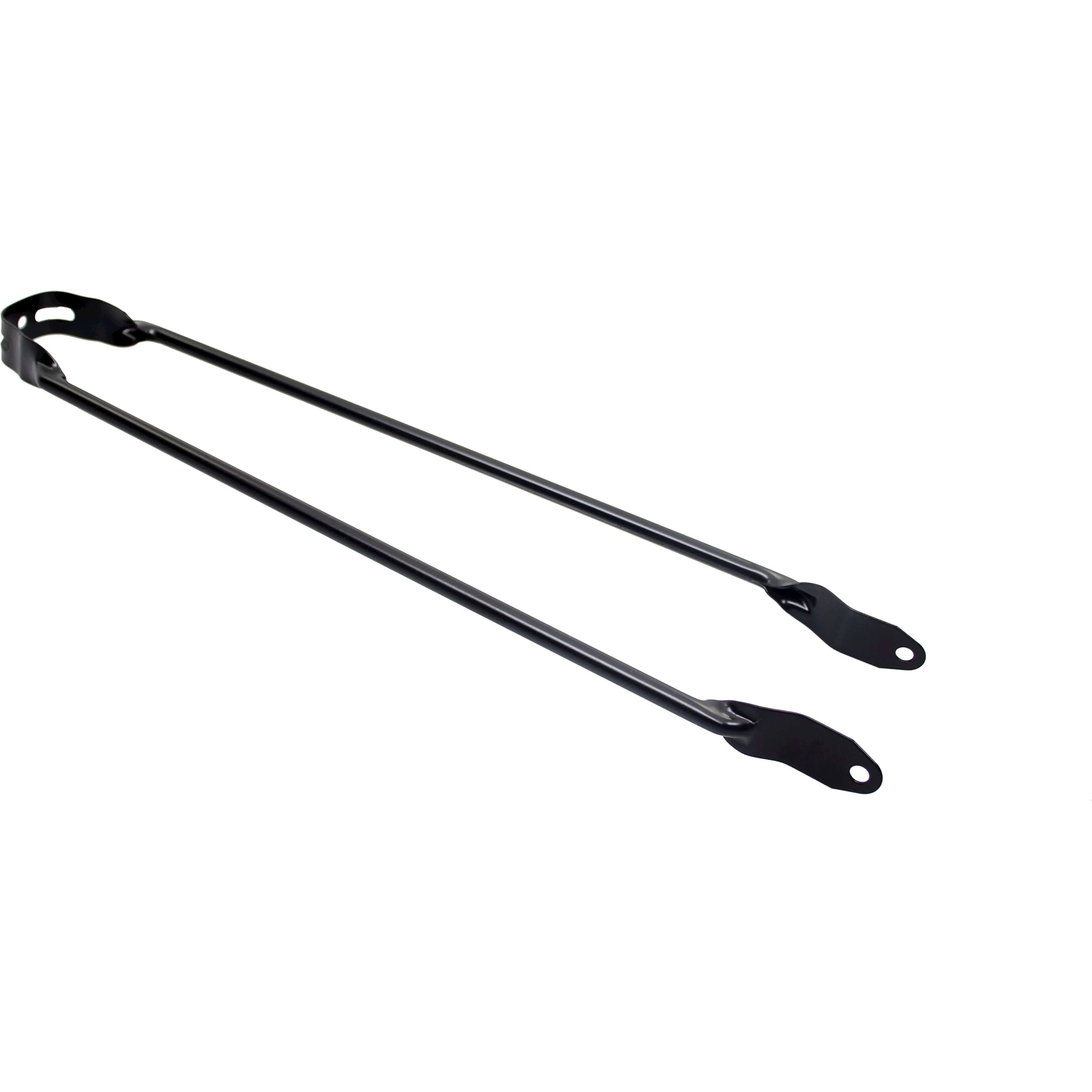 spatbordstang 28 pad bevestiging 6mm mat zwart - AE-trading