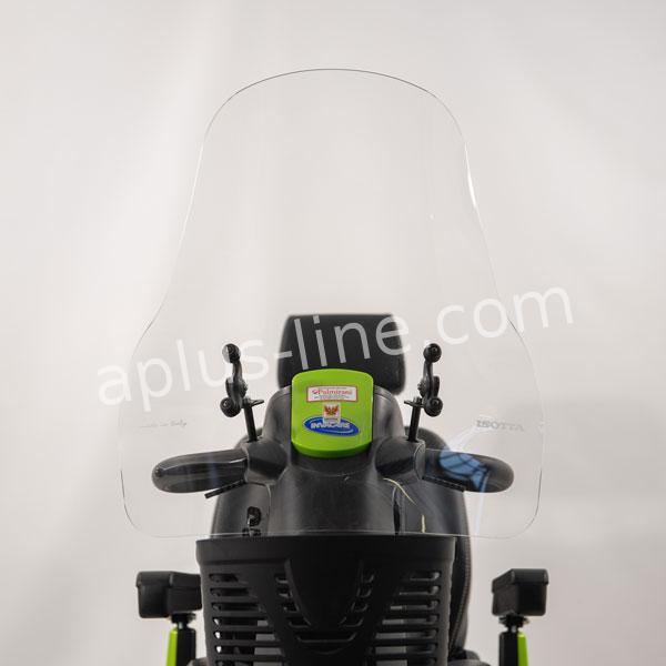 Windscherm Isotta Scootmobiel Hoog Clear - AE-trading