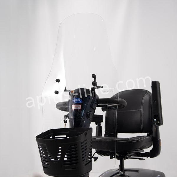 Windscherm Isotta Scootmobiel Met Beenstuk Clear - AE-trading