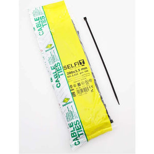 zak kabelbinder zw 200mmx3,5mm(100) - AE-trading
