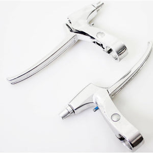 Saccon remgreep set L218 rollerbrake zilver - AE-trading