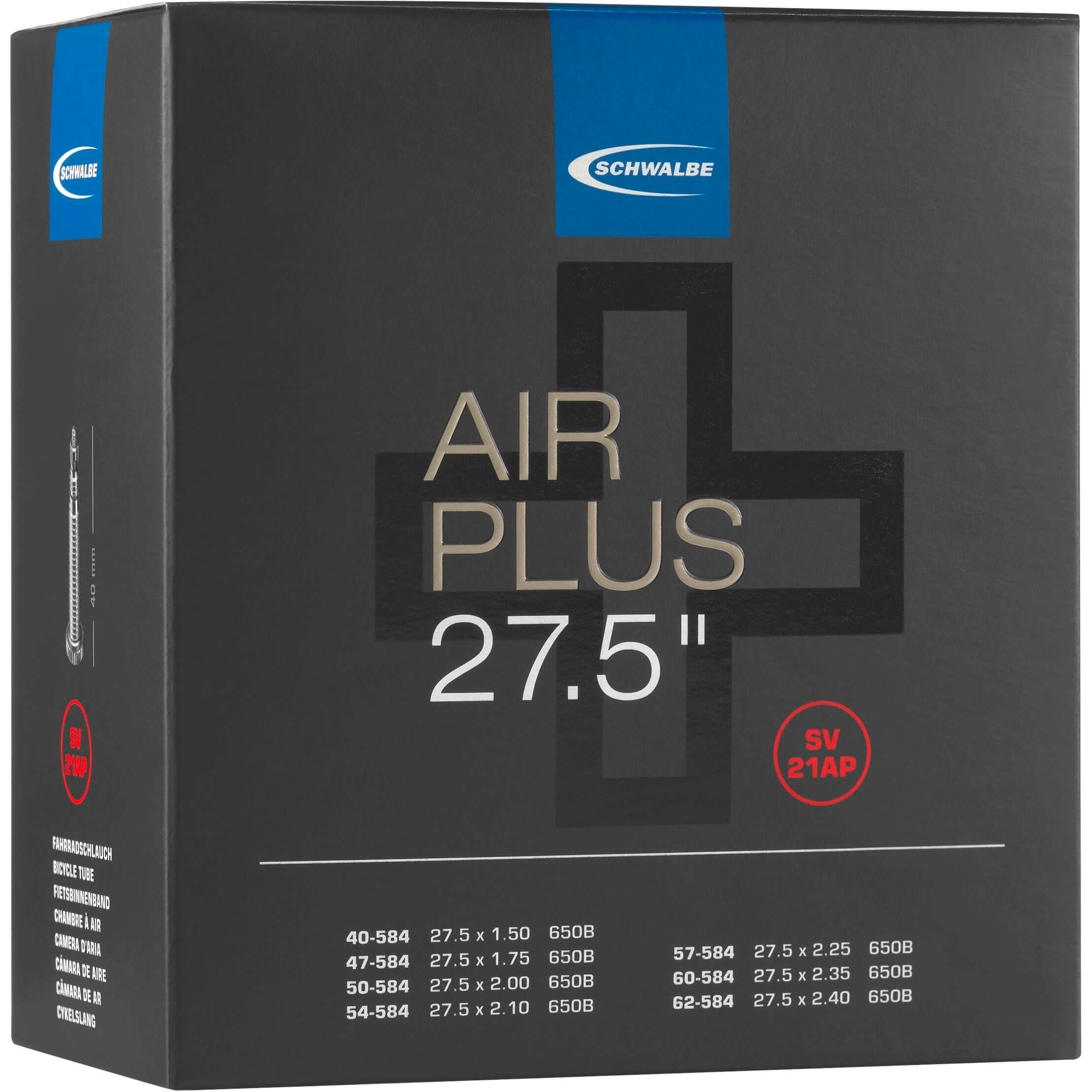 Schwalbe bnb SV21AP Air Plus 27.5 x 1.50 - 2.40 fv 40mm - AE-trading