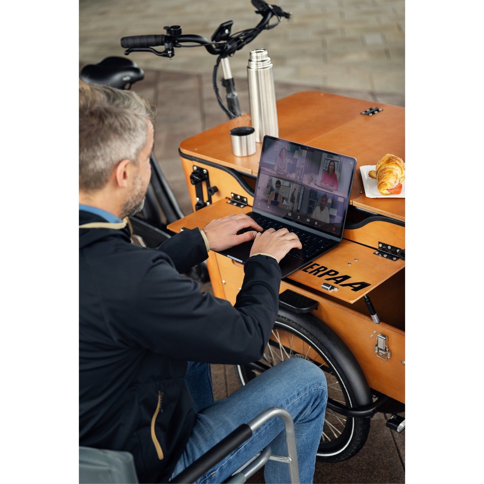 Sherpaa Cargo Elektrische Bakfiets – Bruin Zwart - AE-trading