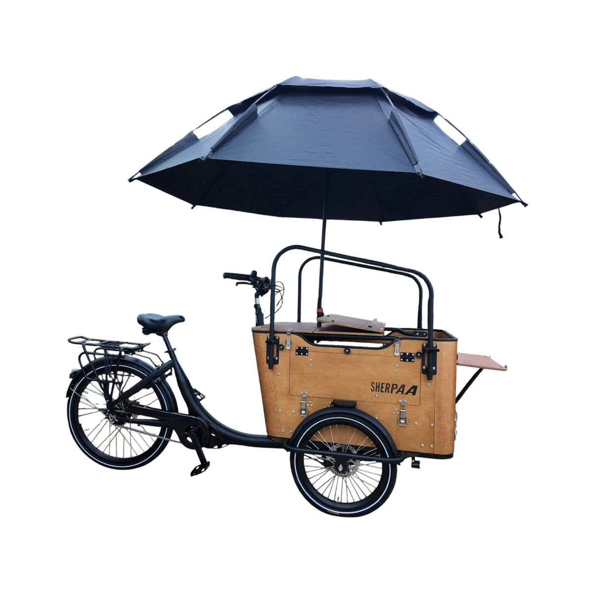 Sherpaa Cargo Elektrische Bakfiets – Bruin Zwart - AE-trading
