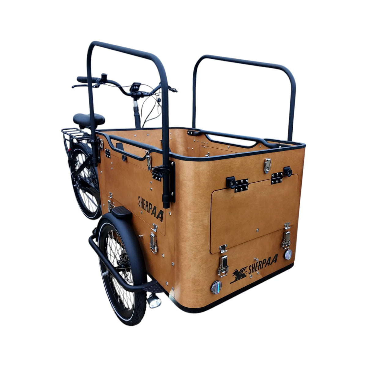 Sherpaa Cargo Elektrische Bakfiets – Bruin Zwart - AE-trading
