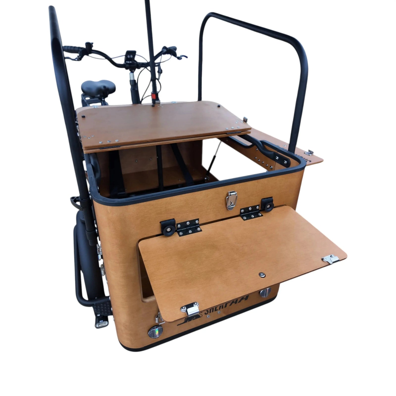 Sherpaa Cargo Elektrische Bakfiets – Bruin Zwart - AE-trading