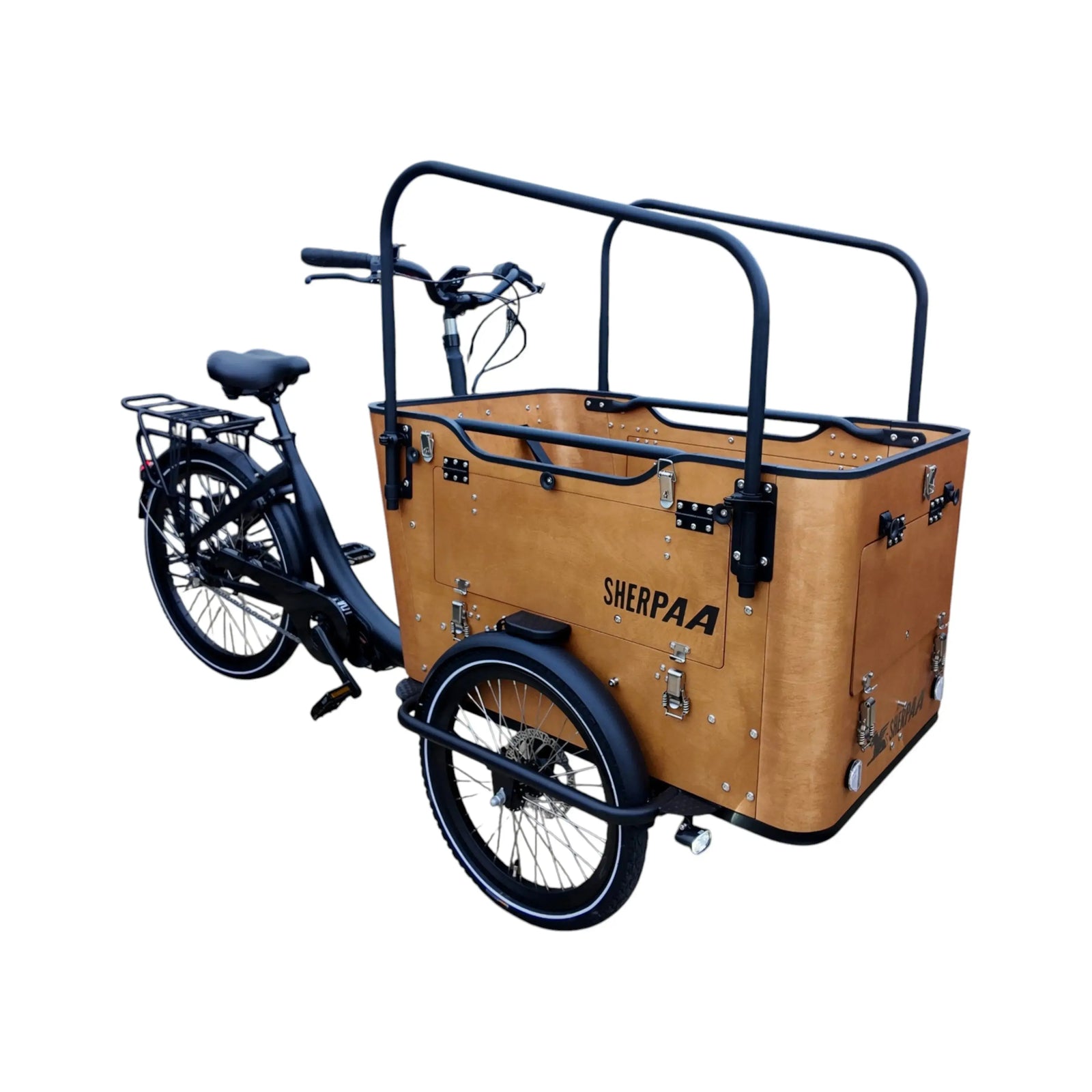 Sherpaa Cargo Elektrische Bakfiets – Bruin Zwart - AE-trading