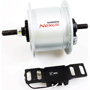 Shimano dynamonaaf 6v 3w DH-C6000 RB zilver - AE-trading