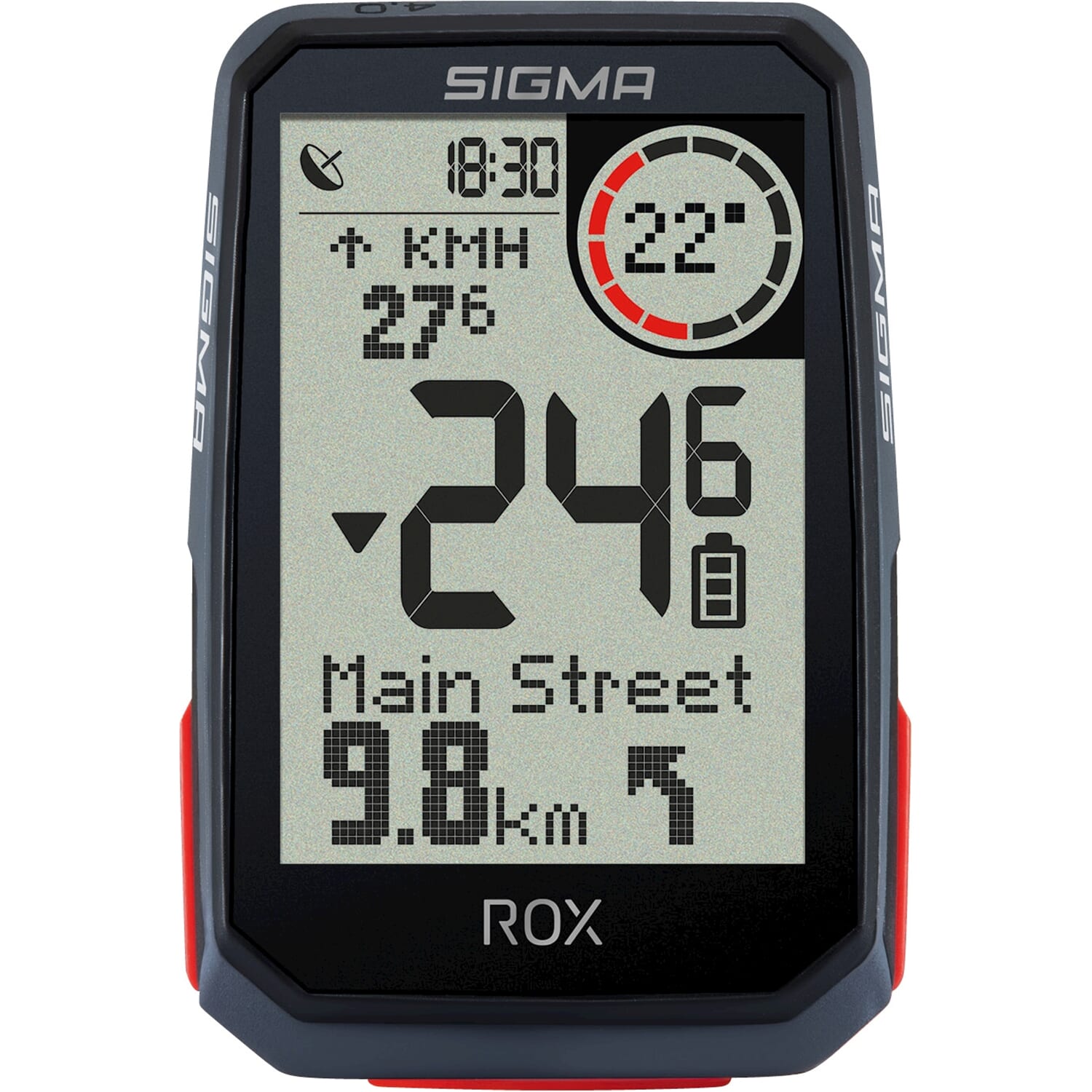 Sigma fietscomputer ROX 4.0 GPS Black HR +sensoren top moun - AE-trading