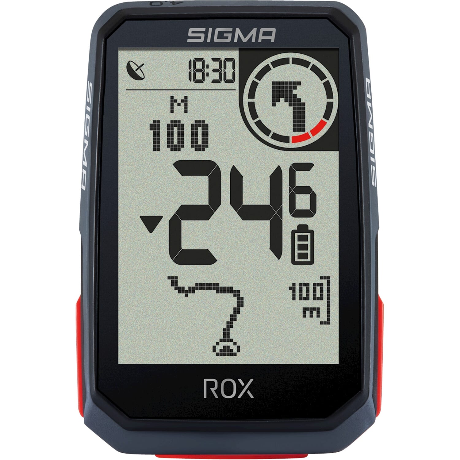 Sigma fietscomputer ROX 4.0 GPS Black HR top mount set - AE-trading