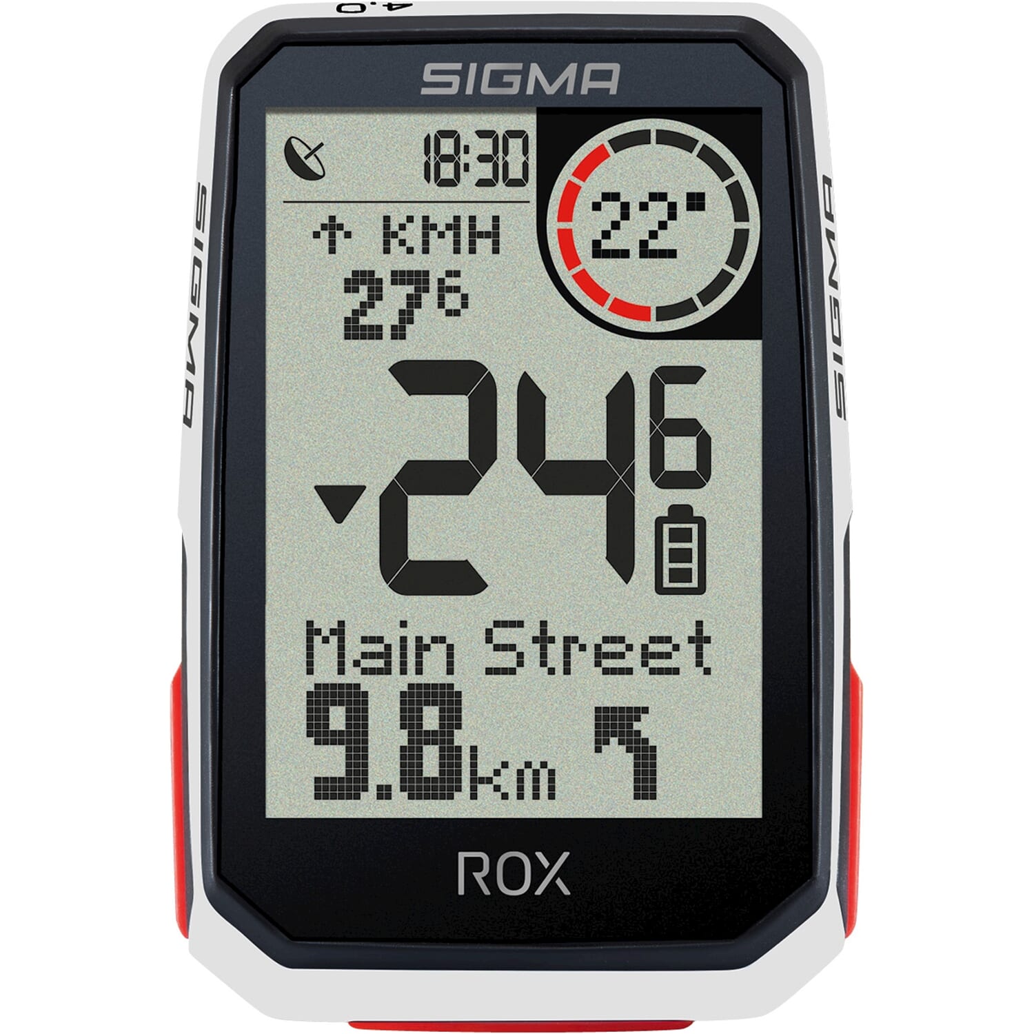 Sigma fietscomputer ROX 4.0 GPS White HR +sensoren top moun - AE-trading