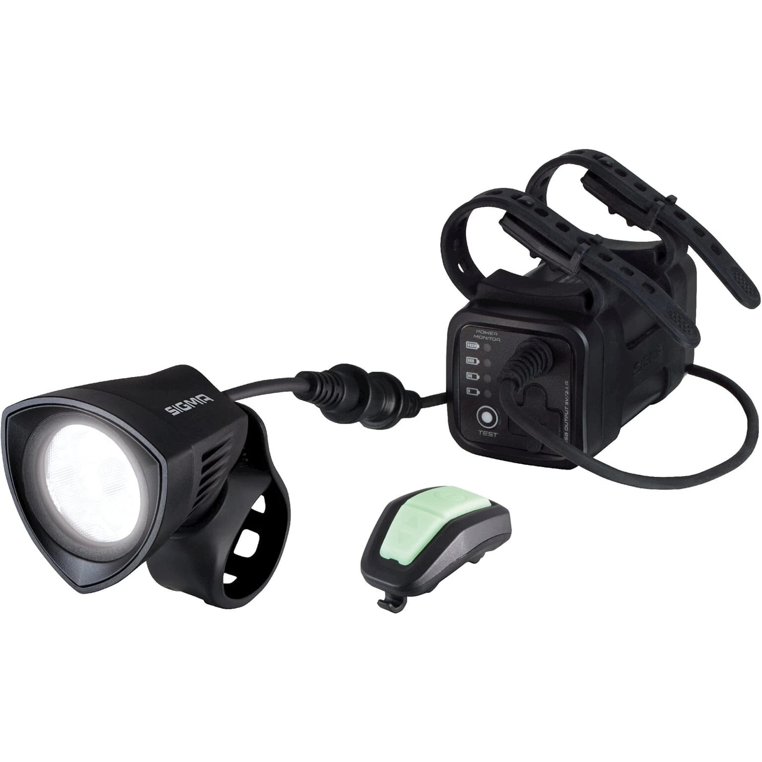 Sigma koplamp Buster 2000 K-set Li-ion zwart - AE-trading