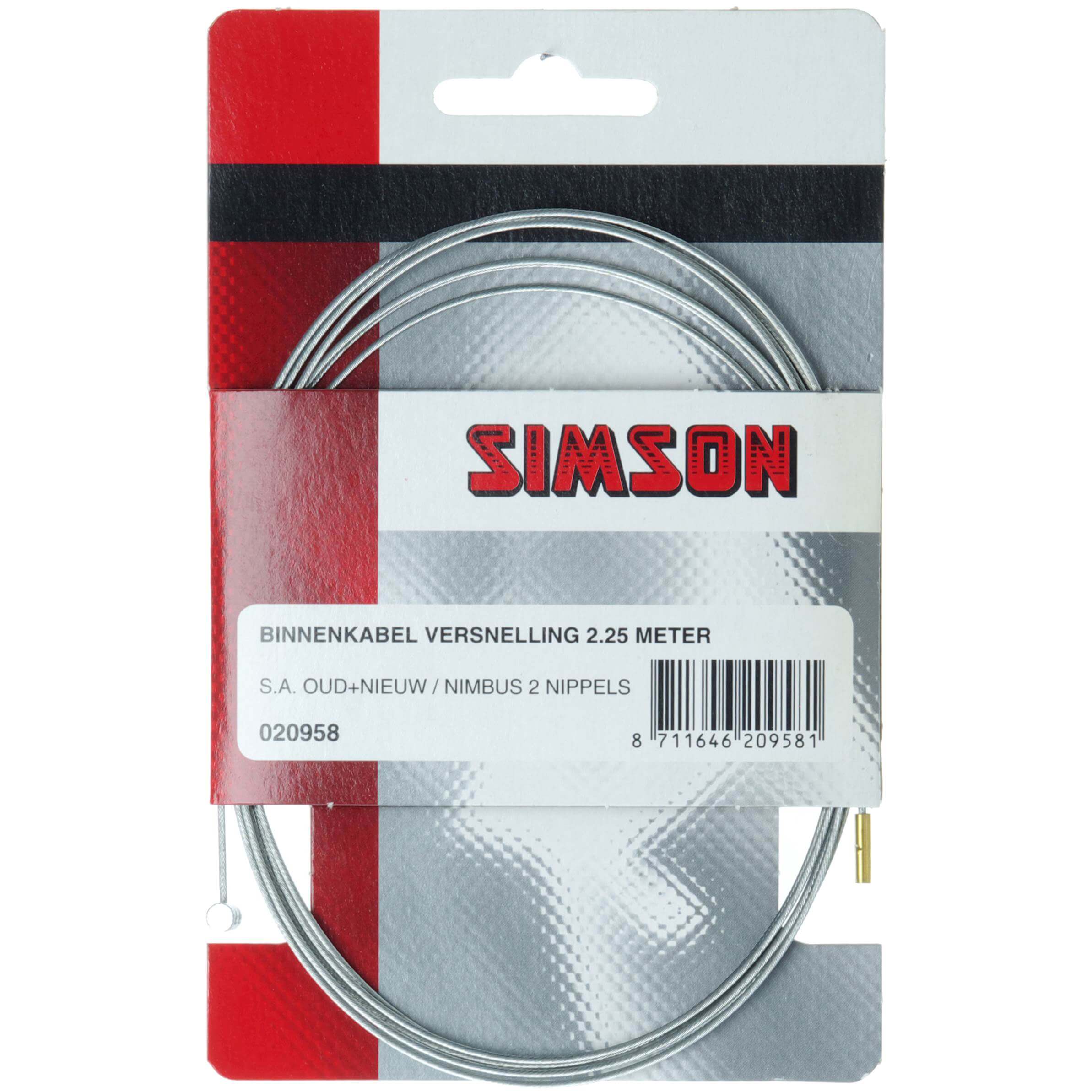 Simson schakel binnenkabel SA 2 nippels - AE-trading
