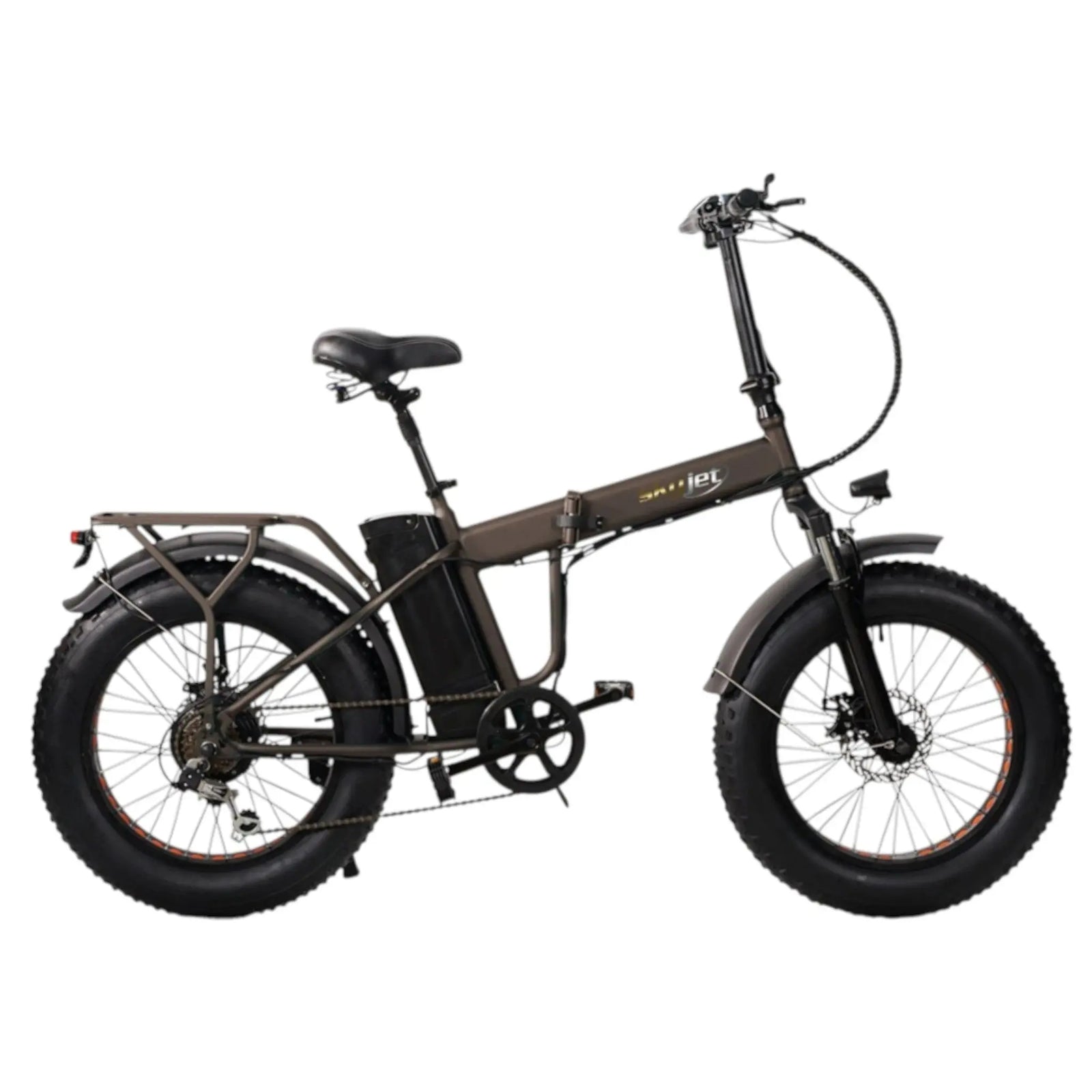 Skyjet Nitro Pro - Elektrische Vouwfiets - Bruin - 20x4 inch - Accu 36V (10Ah) - 250W Motor - Shimano 6 Versnellingen - AE-trading