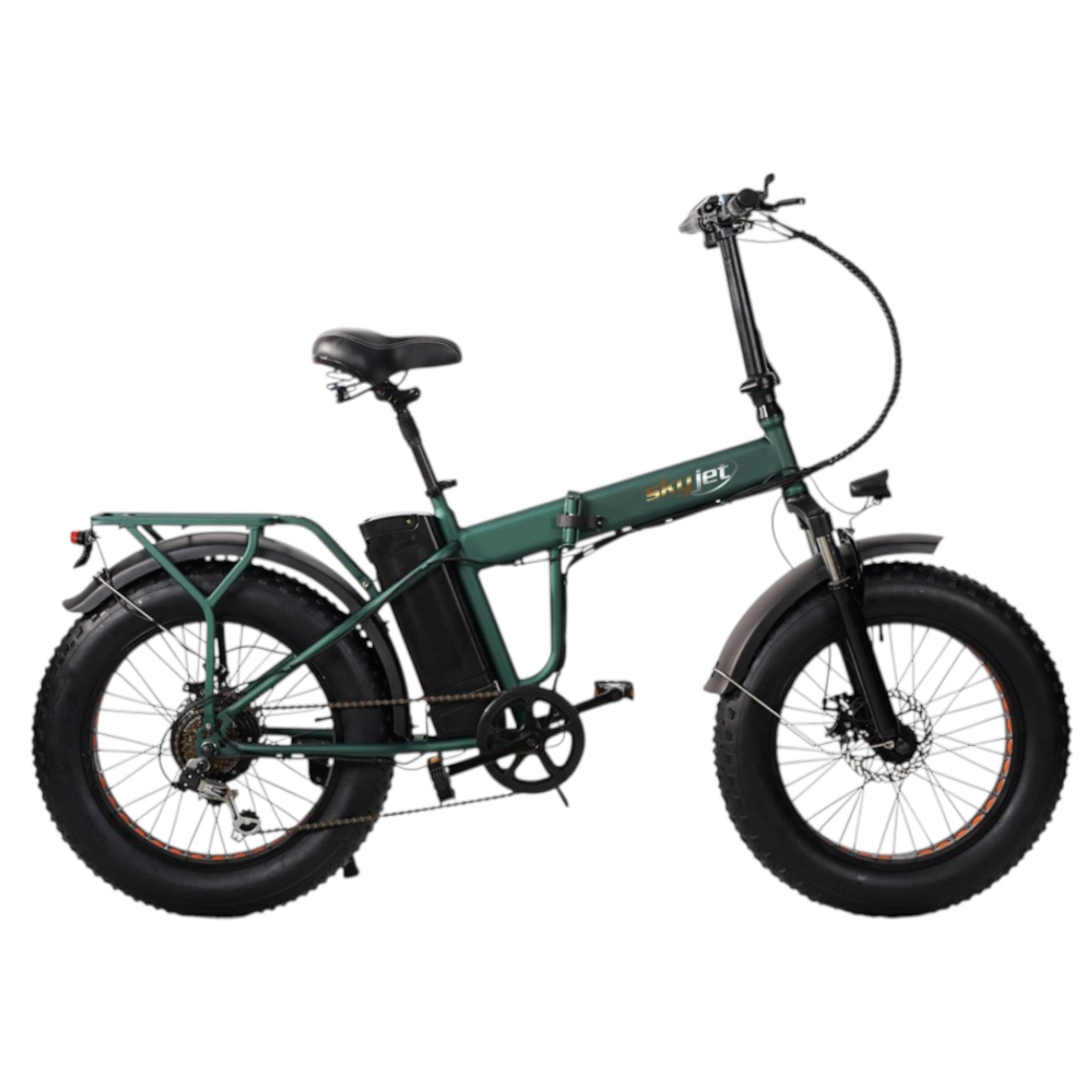 Skyjet Nitro Pro - Elektrische Vouwfiets - Groen - 20x4 inch - Accu 36V 10Ah - 250W Motor - Shimano 6 Versnellingen