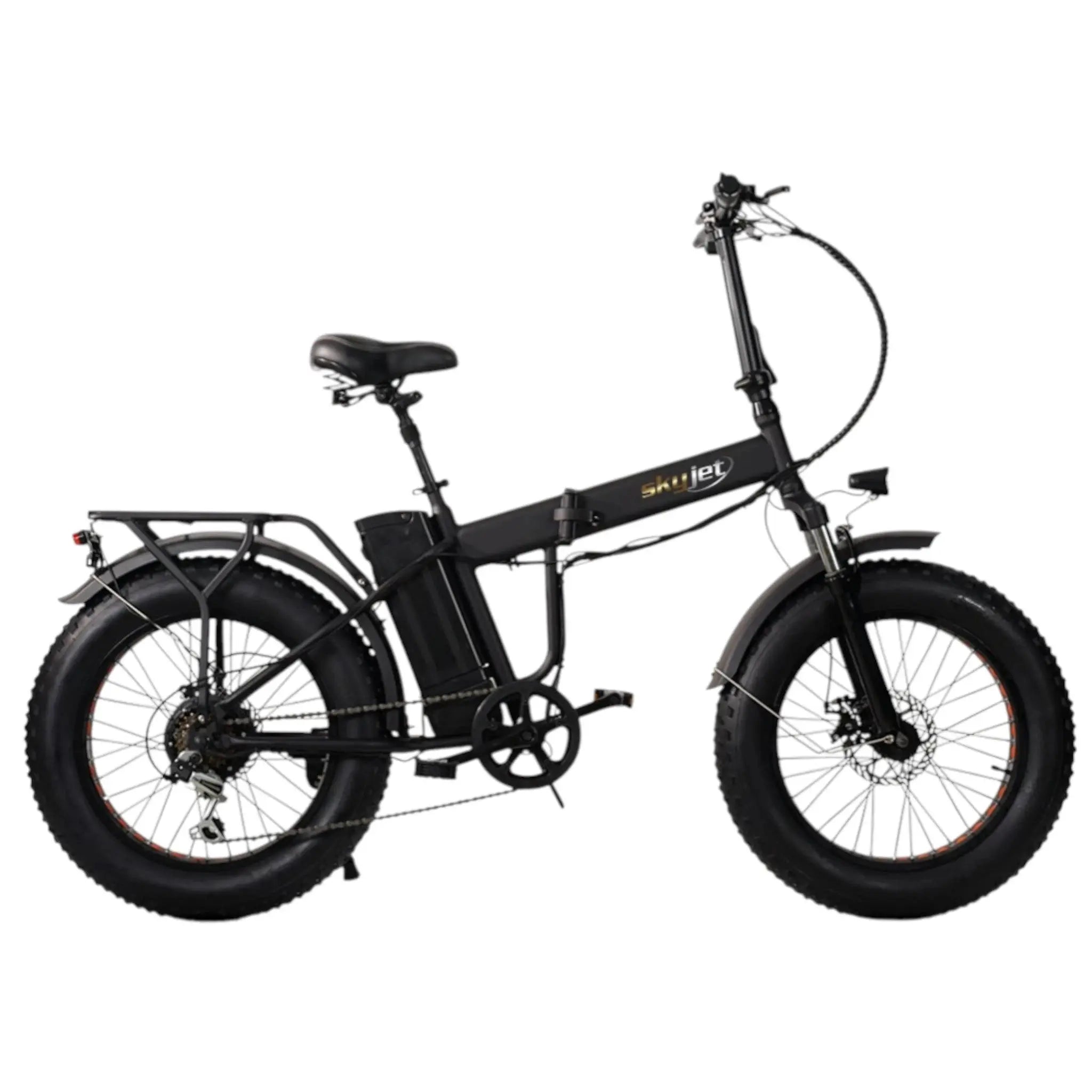 Skyjet Nitro Pro - Elektrische Vouwfiets - Mat Zwart - 20x4 inch - Accu 36V (10Ah) - 250W Motor - Shimano 6 Versnellingen - AE-trading