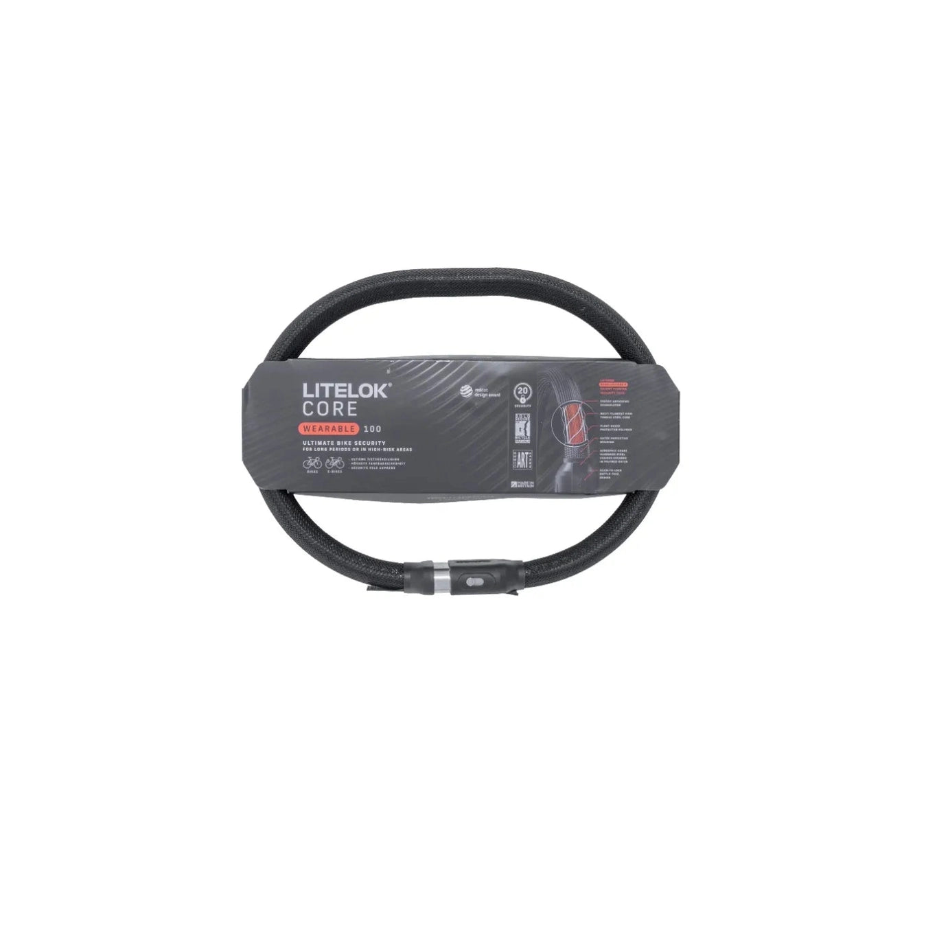 Slot Litelok Fatbike Fiets - Zwart, Buigbaar