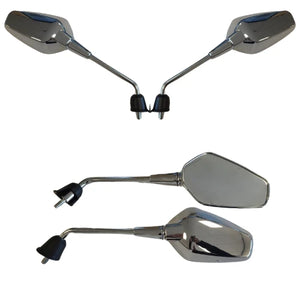 Spiegelset Aplus Sport Passend Op Vespa Sprint (M10) '24> Chroom (Lang) - AE-trading