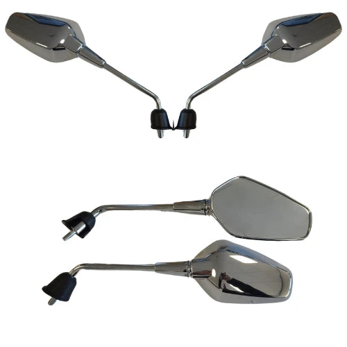 Spiegelset Aplus Sport Passend Op Vespa Sprint (M10) '24> Chroom (Lang) - AE-trading