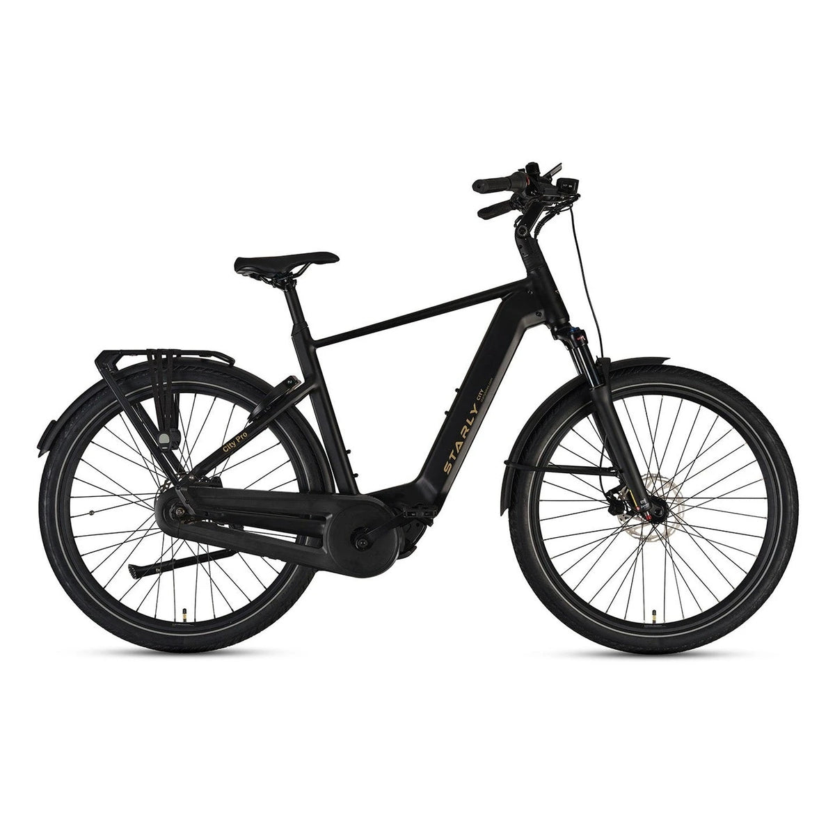Starly City Pro Diamant met Kettingkast Elektrische Fiets – Lava Black - 58 cm - AE-trading