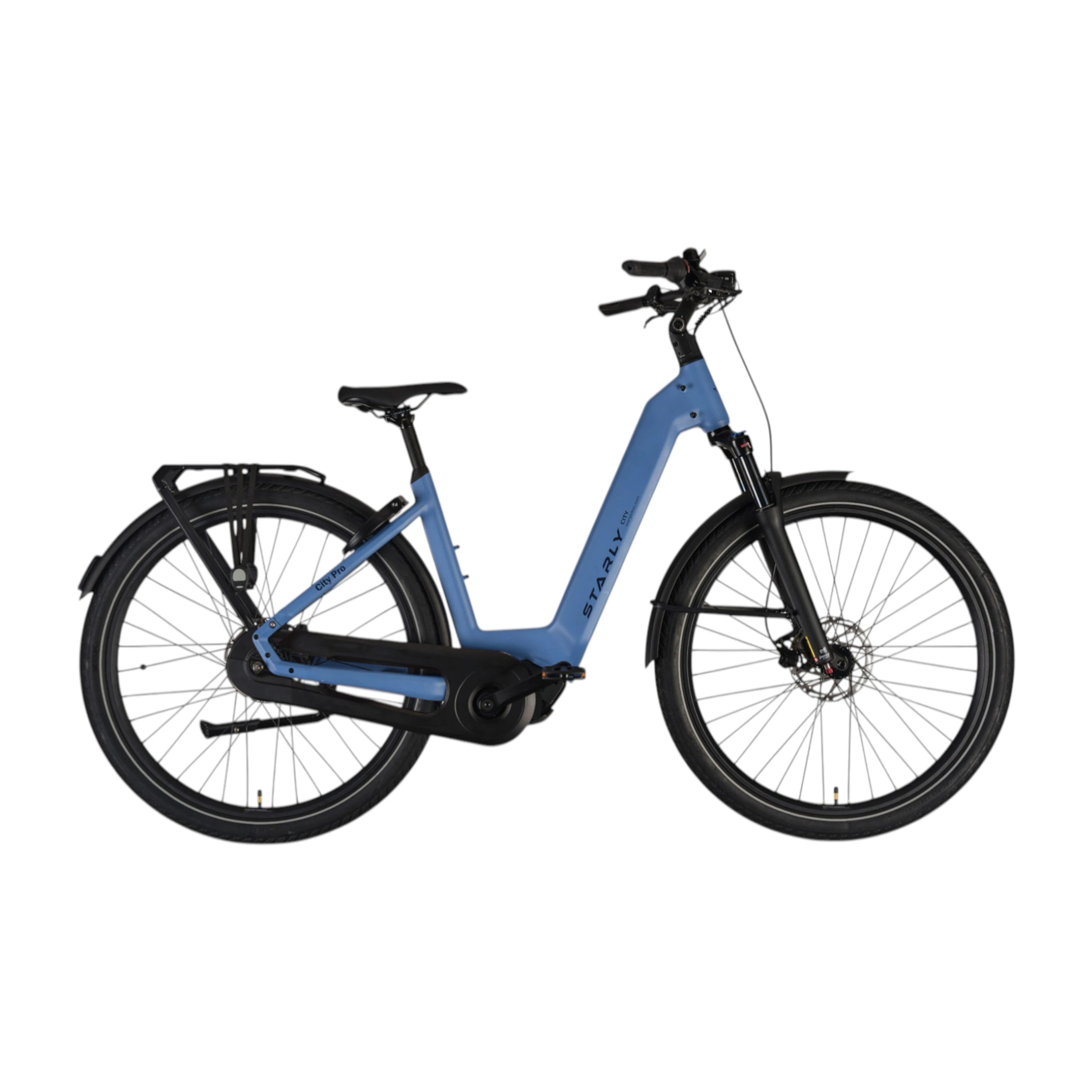 Starly City Pro Wave met Kettingkast - Steel Blue - 55cm - AE-trading