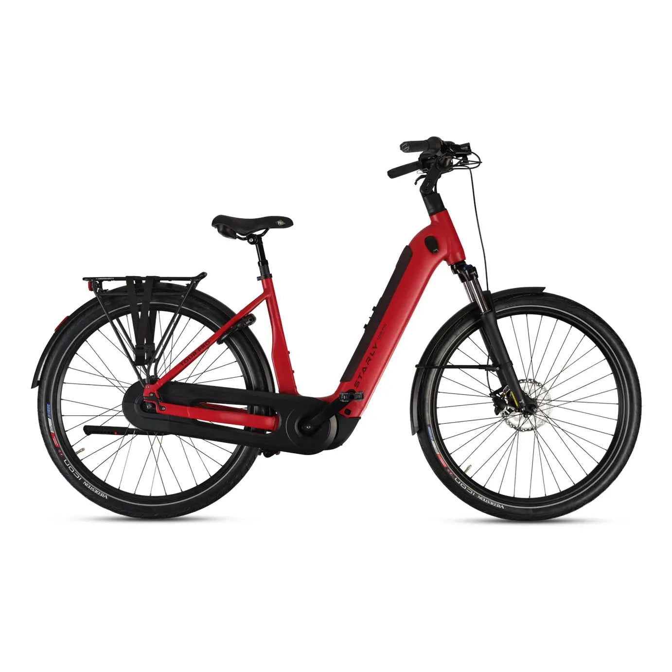 Starly Tour Pro Wave Elektrische Fiets - Ruby Red - 55cm - 600Wh - AE-trading