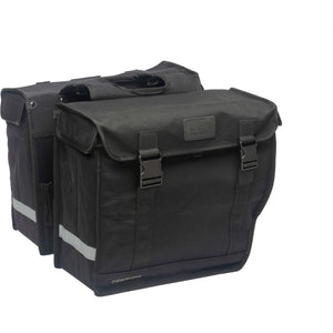 New Looxs fietstas dubbel hybride canvas zwart 46,5L - AE-trading