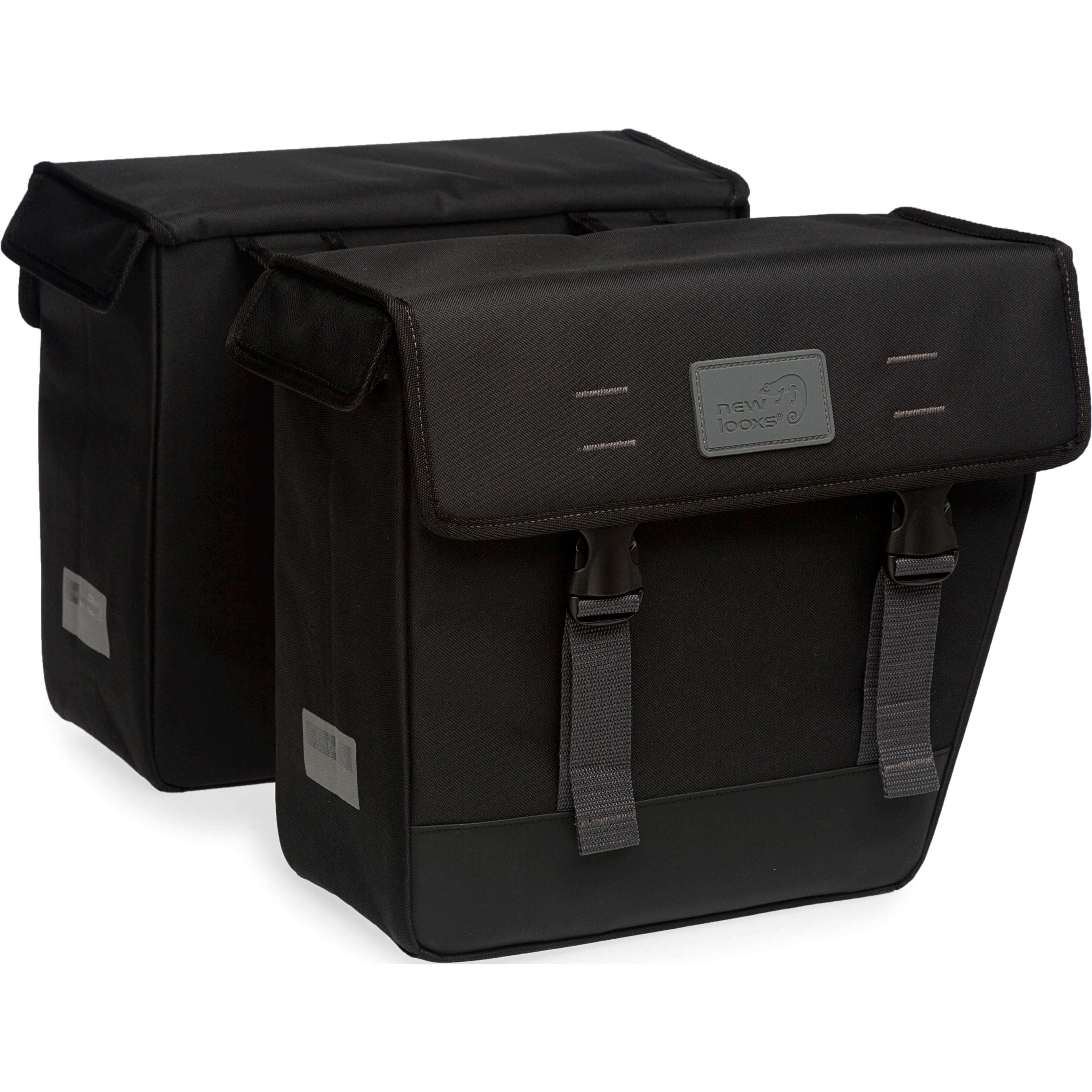 New Looxs fietstas dubbel Origin Hybride black 34L - AE-trading
