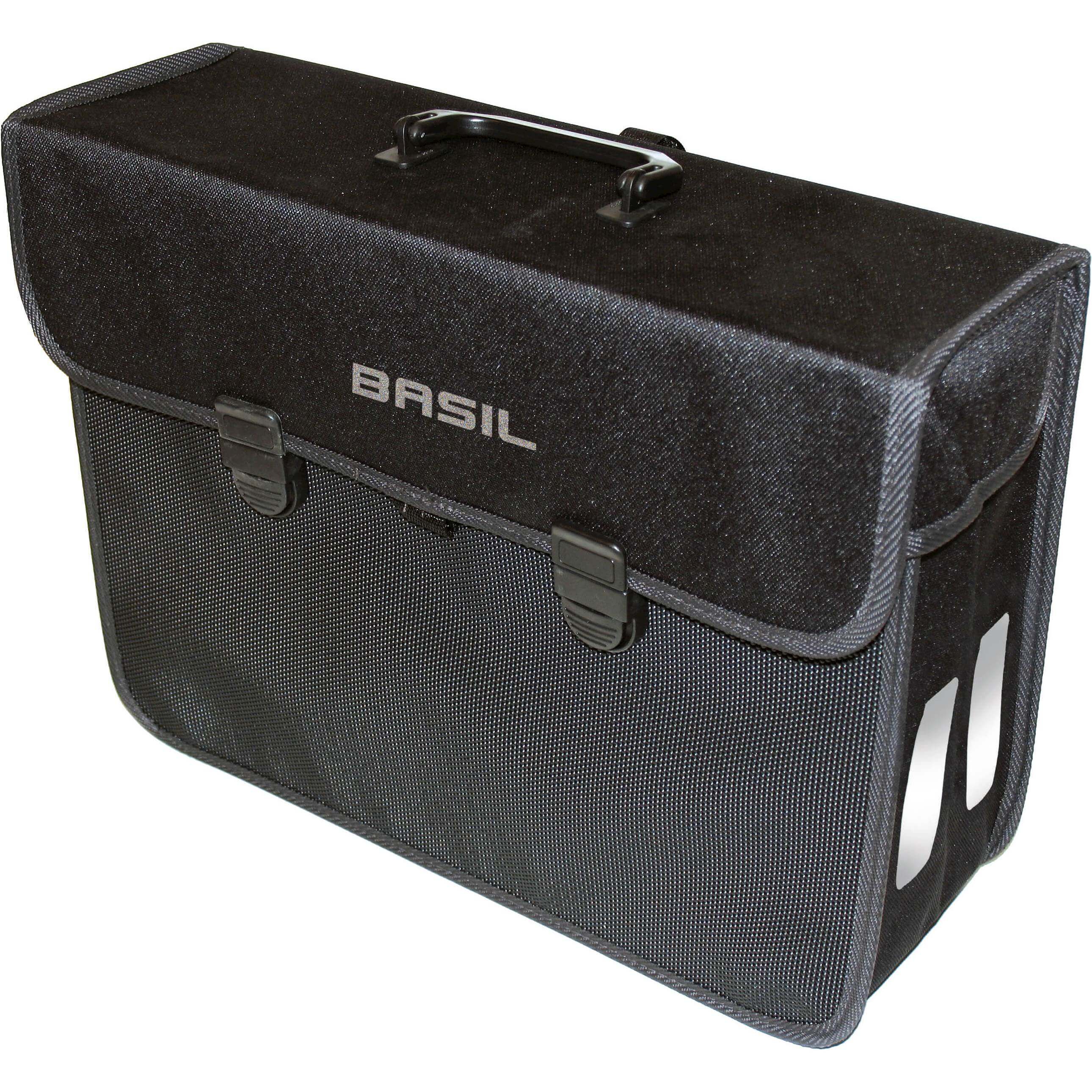Basil fietstas enkel Malaga XL zwart 17L AE-trading