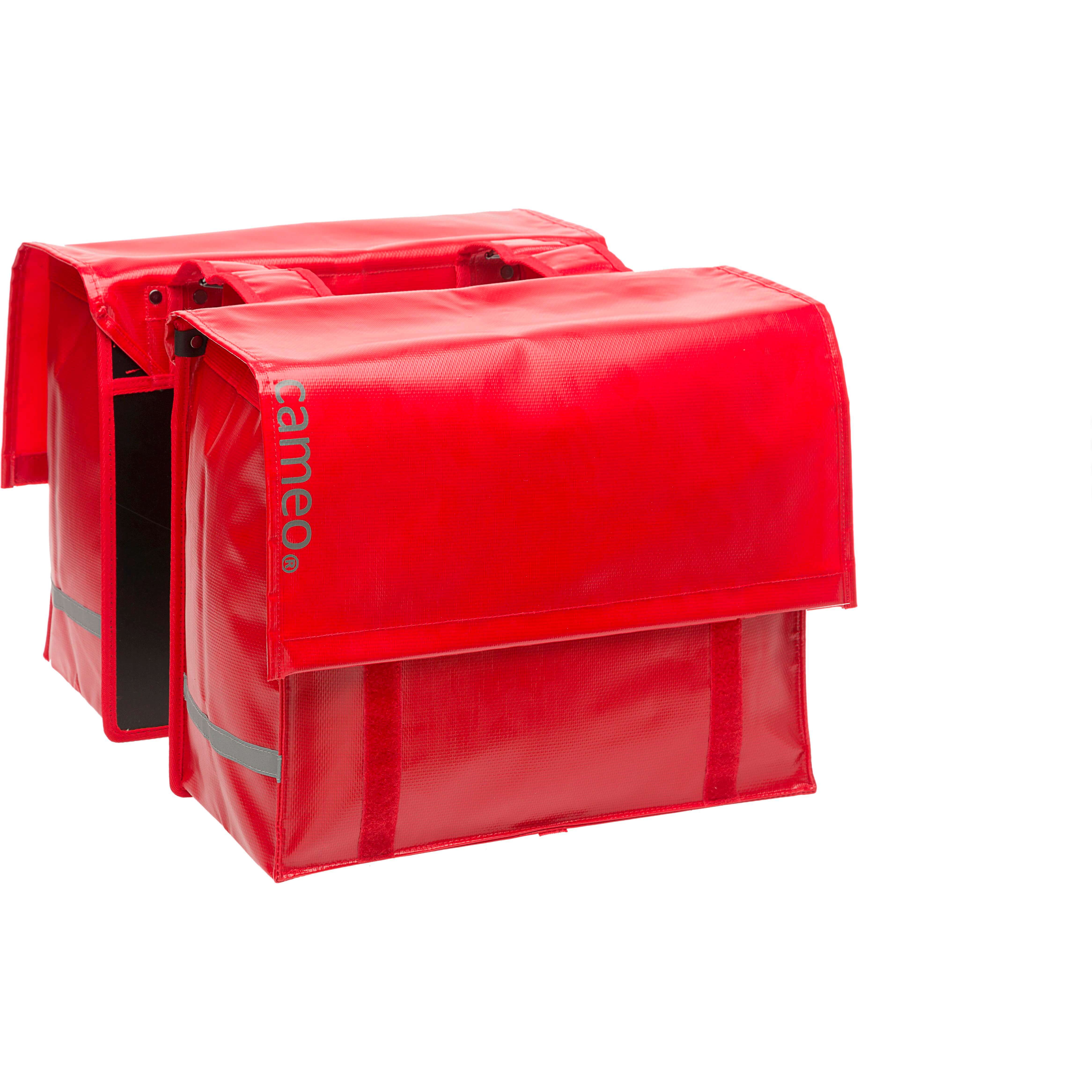 Cameo fietstas dubbel Cameo bisonyl rood 46L - AE-trading