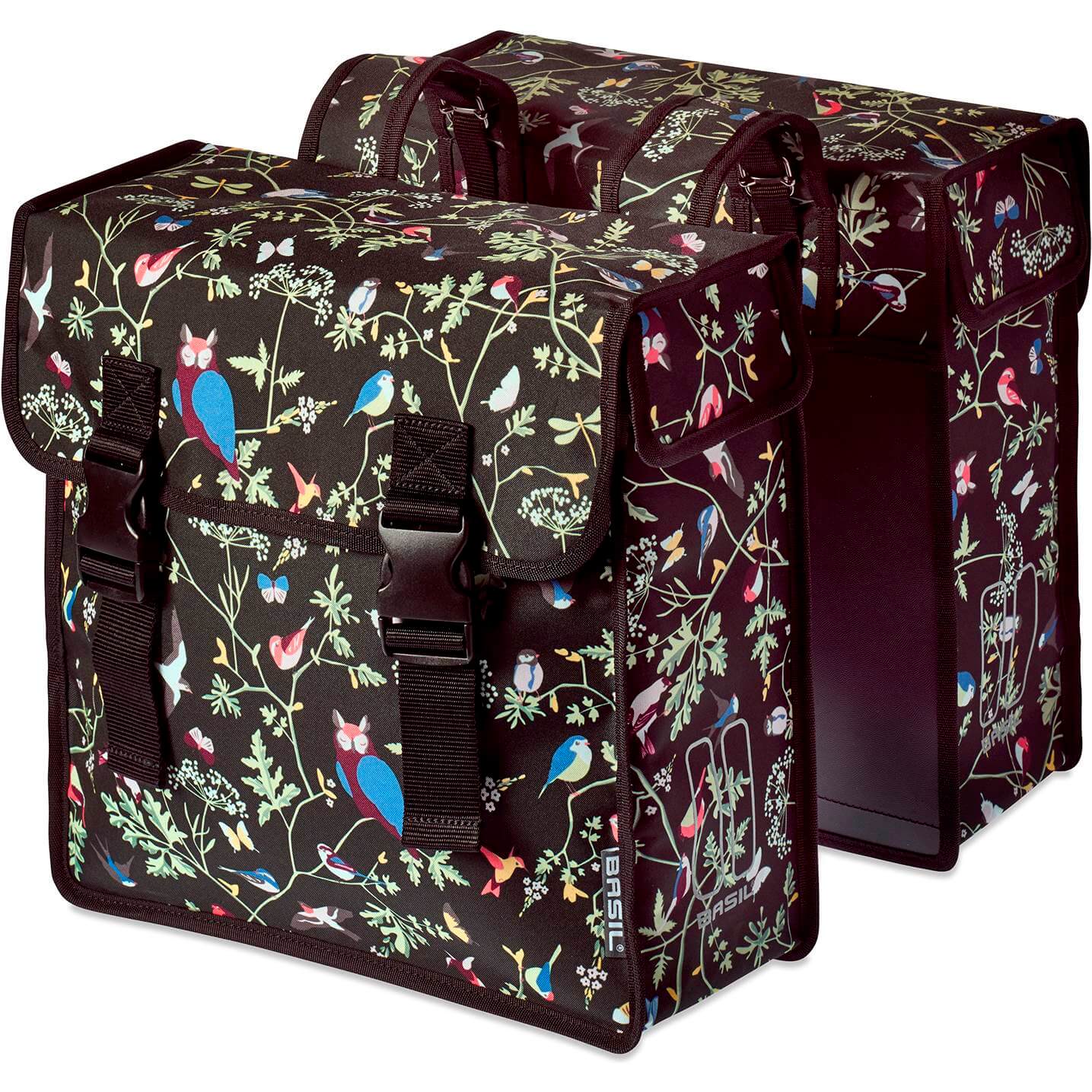 Basil fietstas dubbel Wanderlust zwart 35L AE-trading