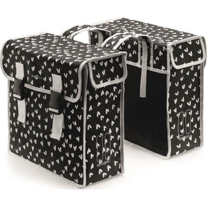 Basil fietstas dubbel Mara XL heart dots 35L - AE-trading