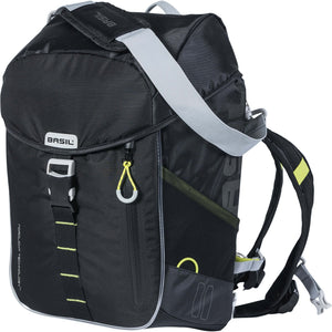 Basil rugtas Miles daypack Nordlicht black lime 17L - AE-trading