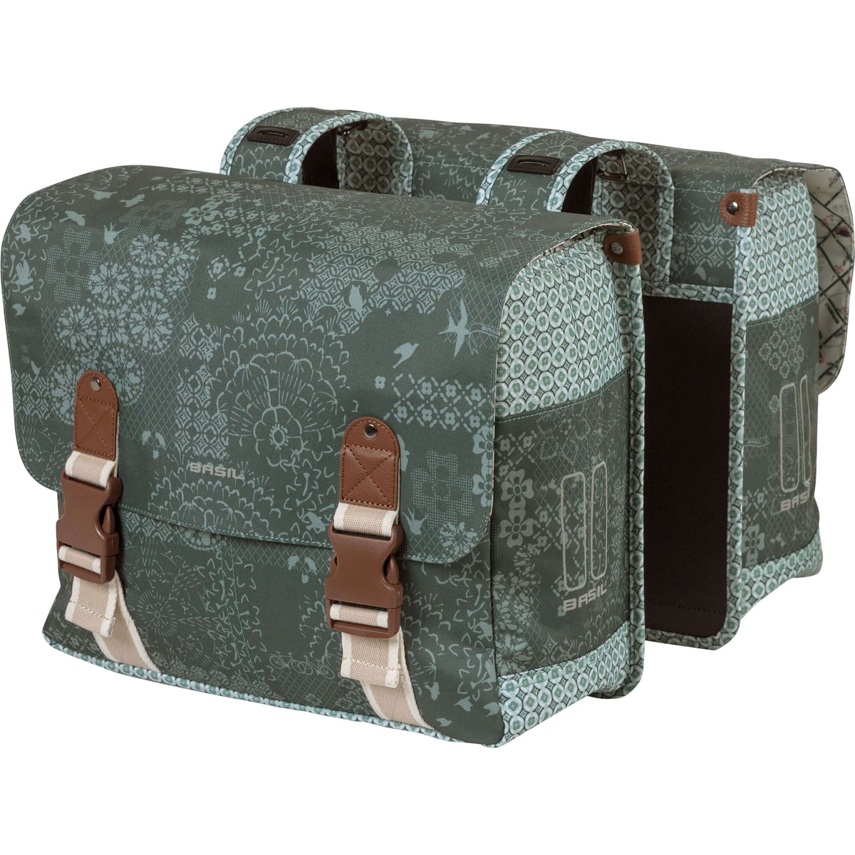 Basil fietstas dubbel Boheme forest green 35L - AE-trading