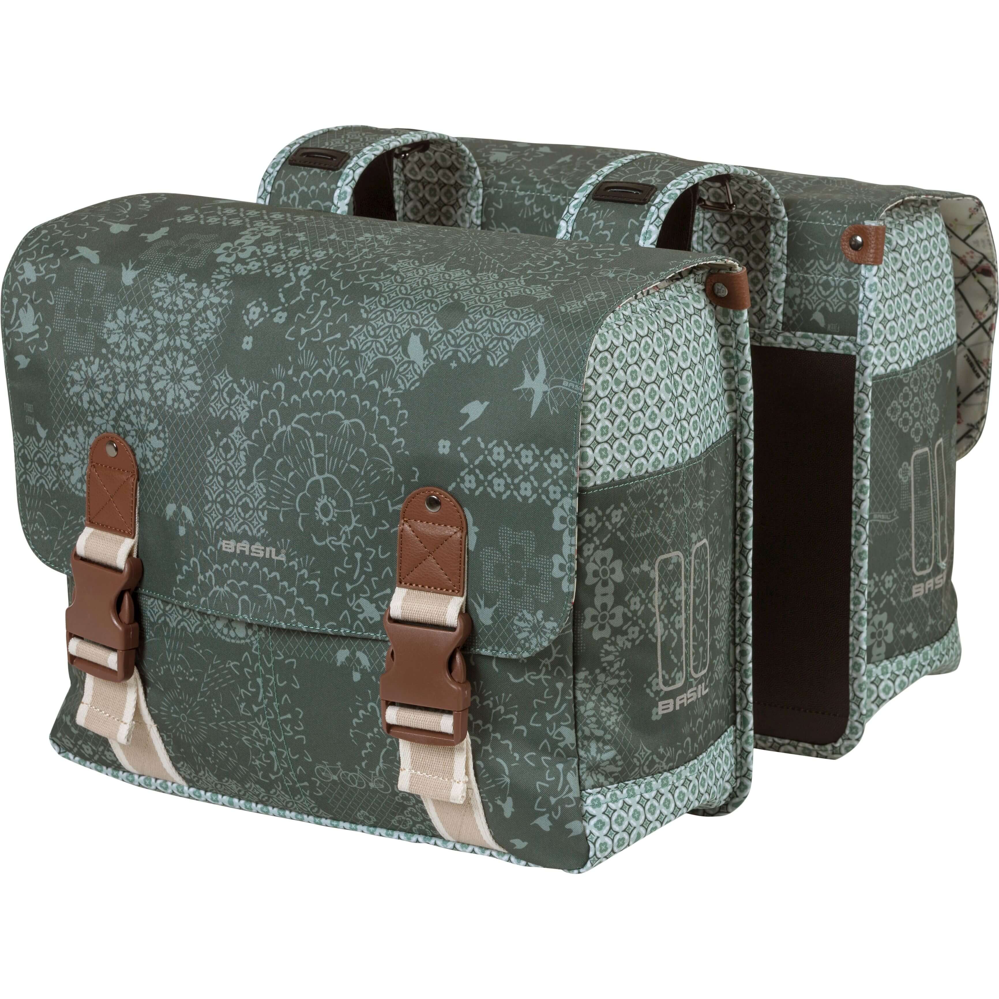 Basil fietstas dubbel Boheme forest green 35L - AE-trading