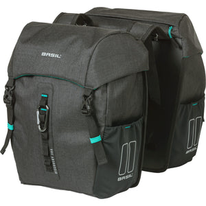 Basil fietstas dubbel Discovery zwart melee 18L - AE-trading