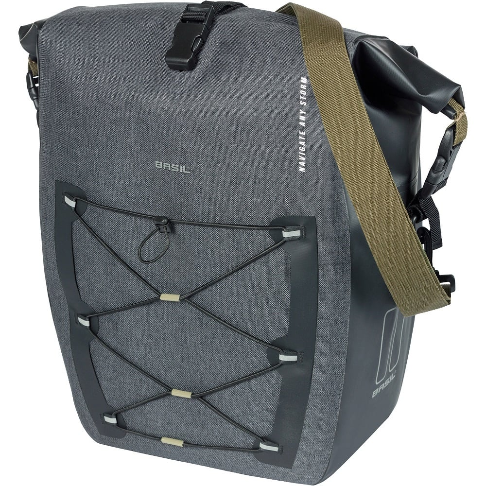 Basil fietstas enkel Navigator Storm L zwart 25-31L - AE-trading