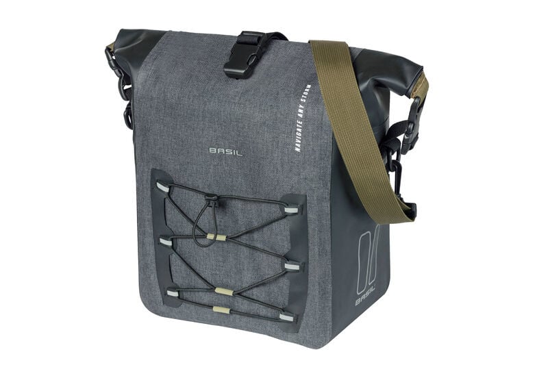 Basil fietstas enkel Navigator Storm M zwart 12-15L - AE-trading