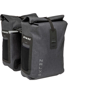 New Looxs fietstas dubbel Varo waterdicht grey MIK 40L - AE-trading