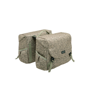 New Looxs fietstas dubbel Mondi Joy Ivy walnut Racktime 38L - AE-trading