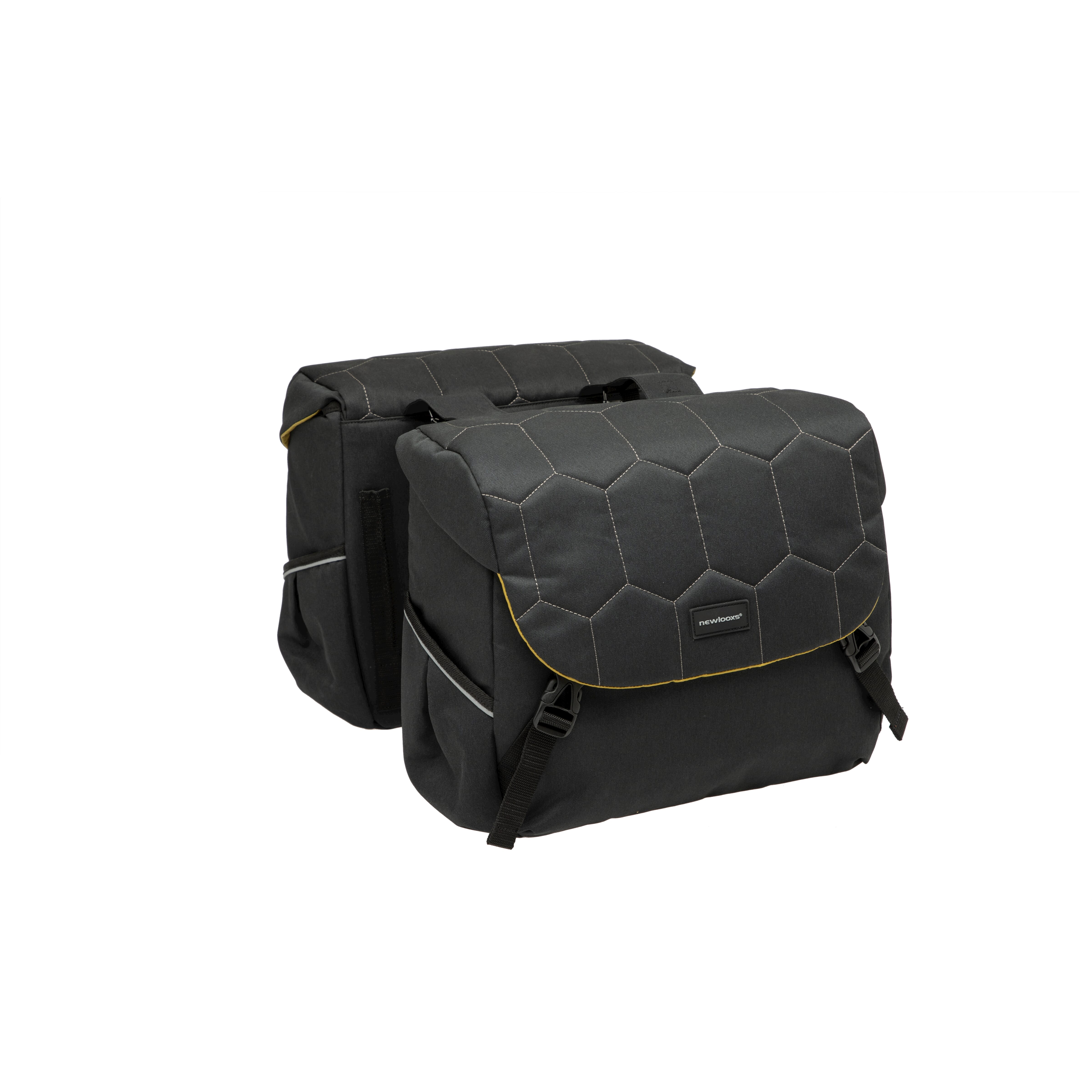 New Looxs fietstas dubbel Mondi Joy Quilted black 38L - AE-trading